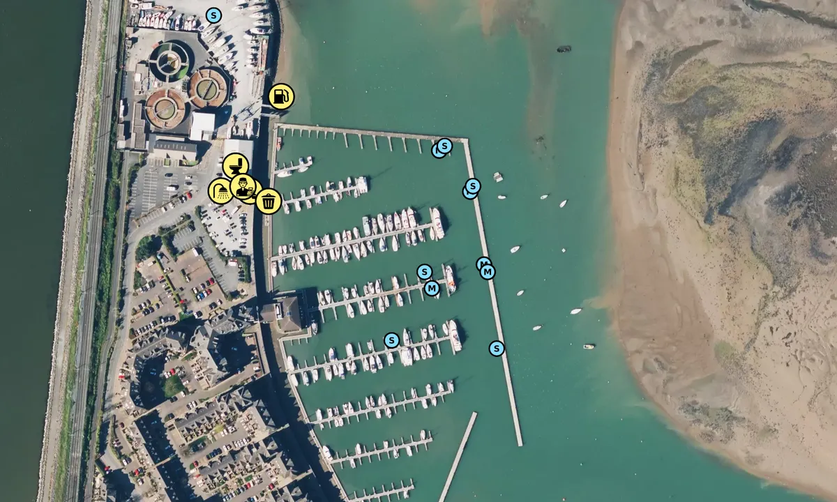 Satelite image of Malahide Marina - County Dublin