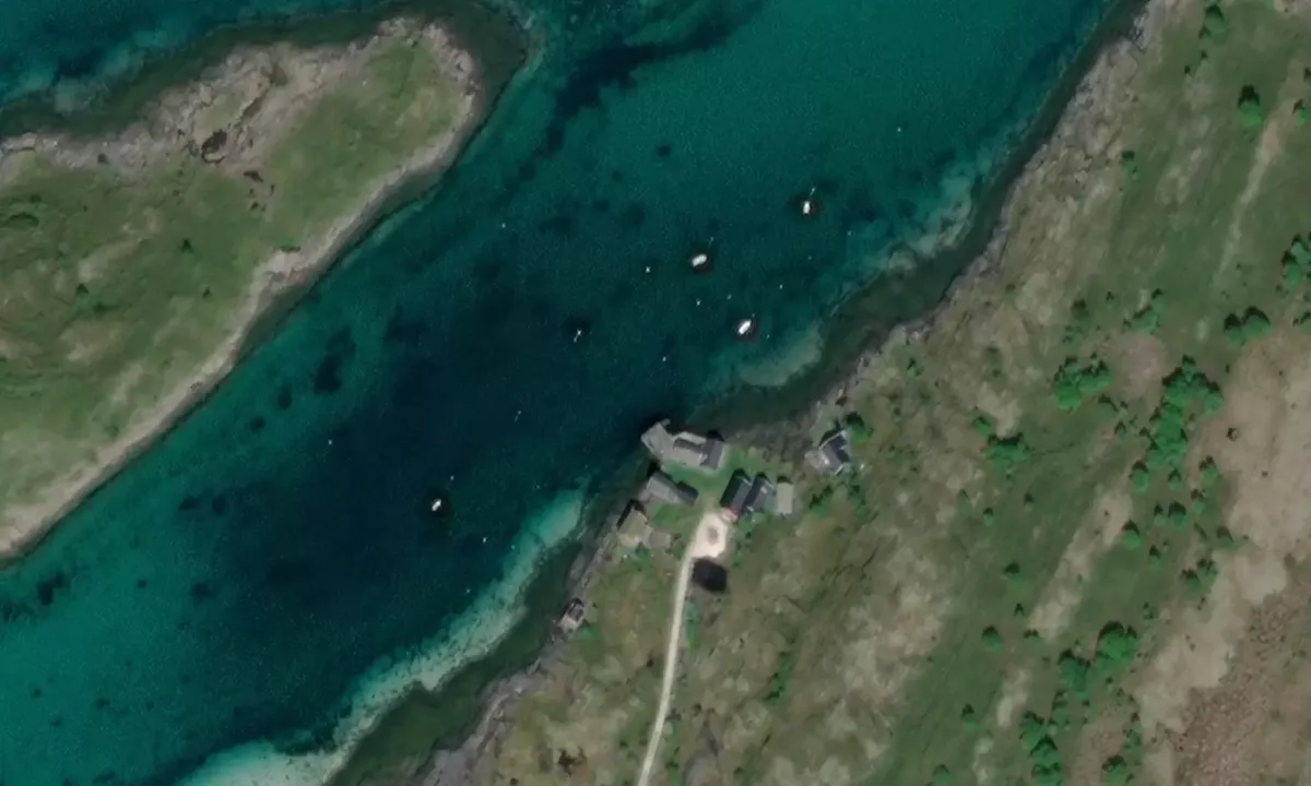 Satelite image of Måløya - Sørskot