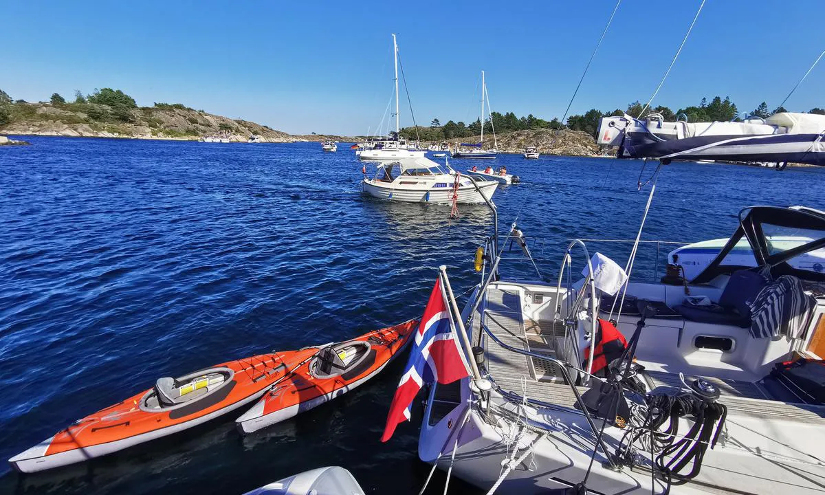 Maløyene: Masse svaiplass, masse plass ved fortøyning mot land.