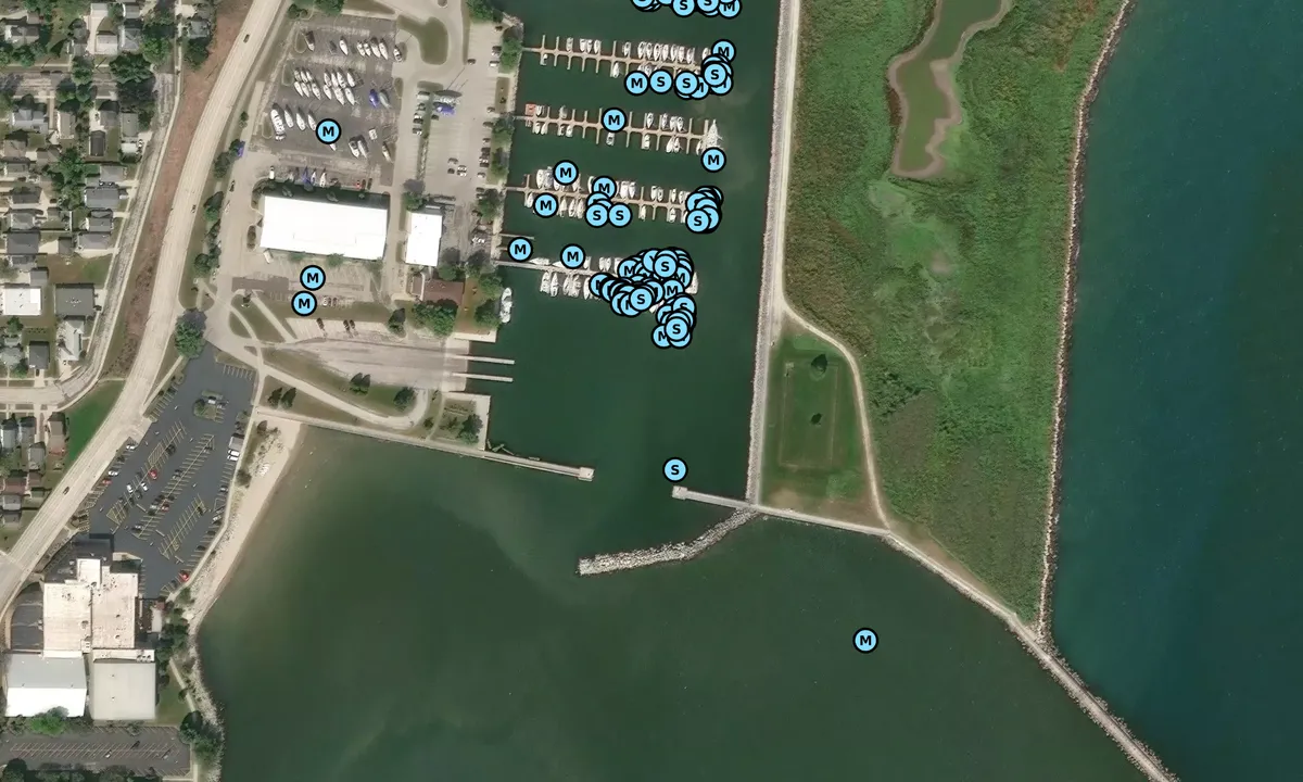 Satelite image of Manitowoc Marina