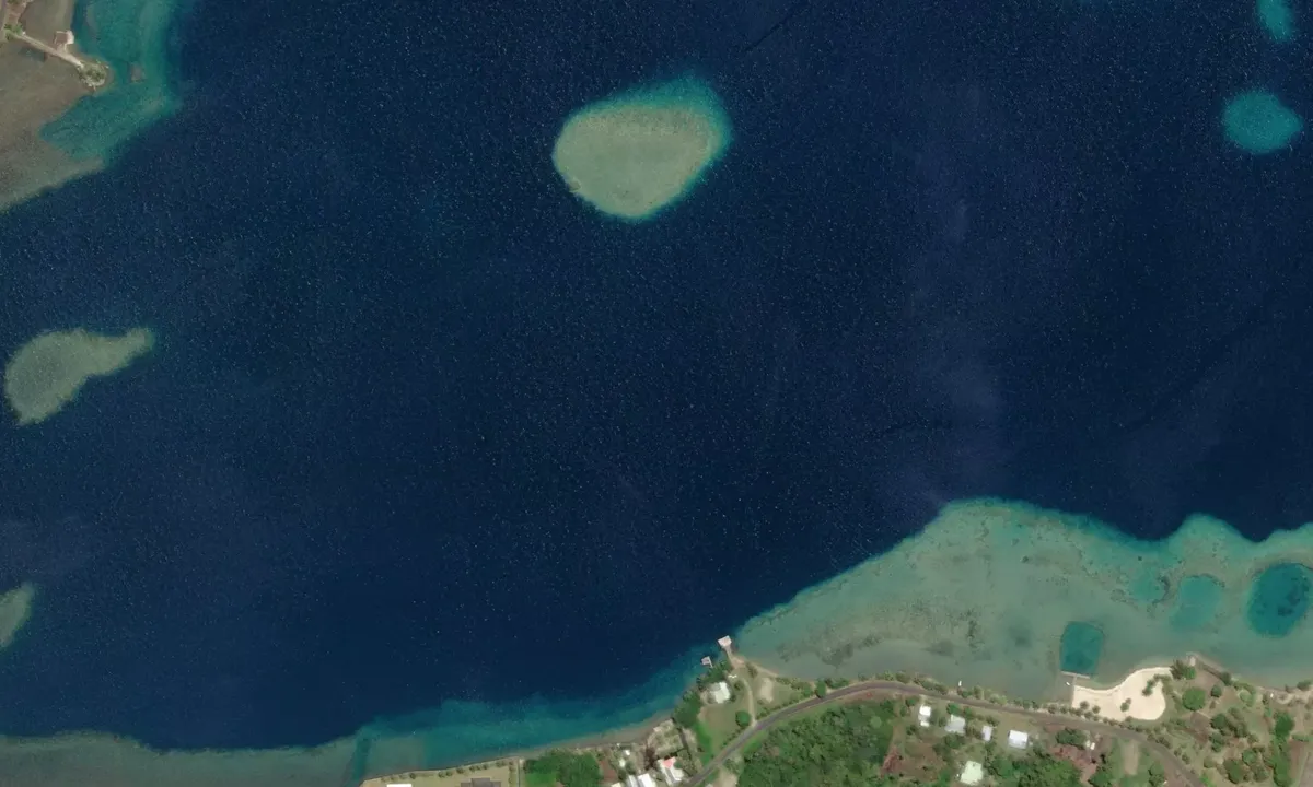 Flyfoto av Marae Taputapuatea Moorings