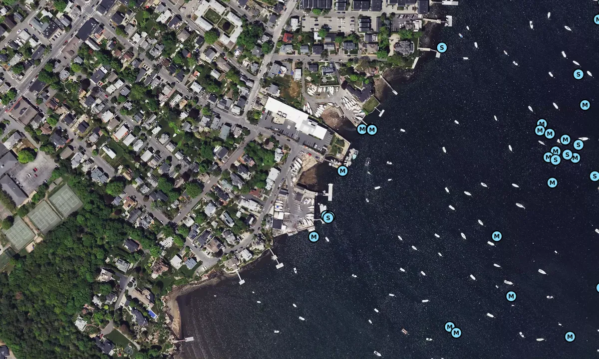 Satelite image of Marblehead Yacht Club - Essex