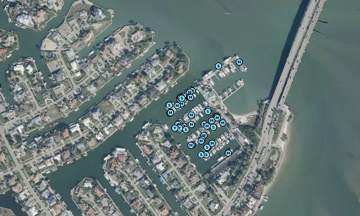 Satelite image of Marco Island Marina Association
