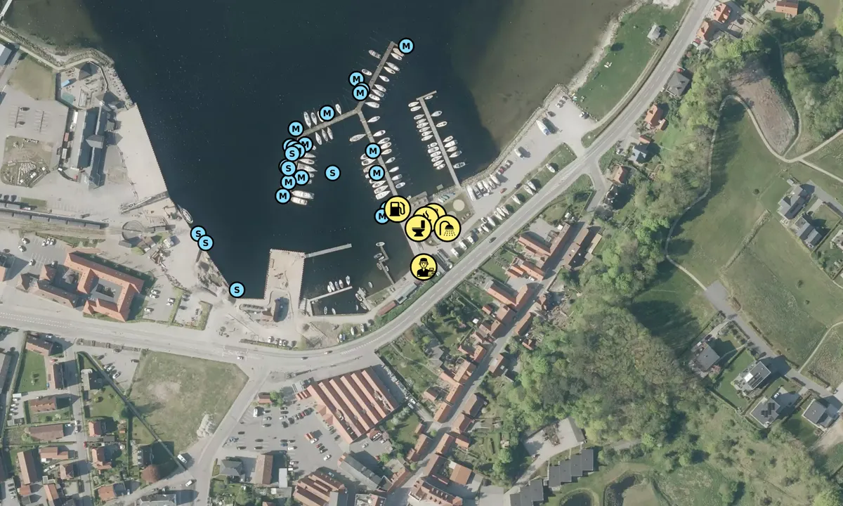 Satelite image of Mariager Lystbådehavn