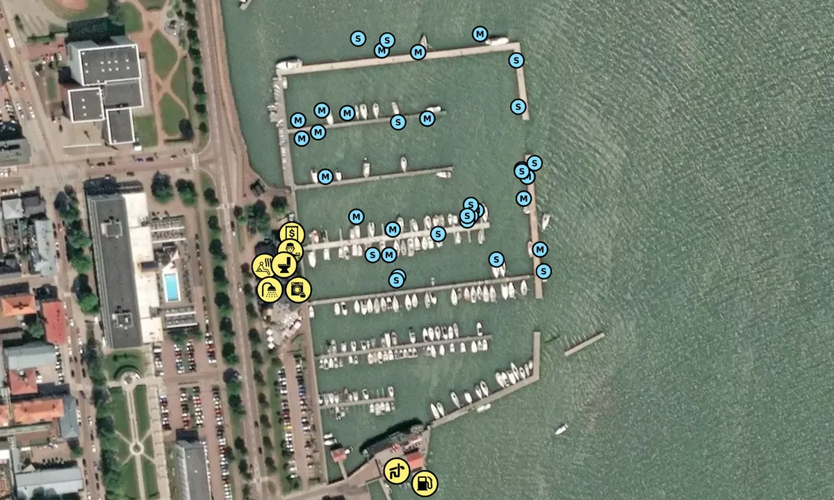 Satelite image of Mariehamns Seglarförening