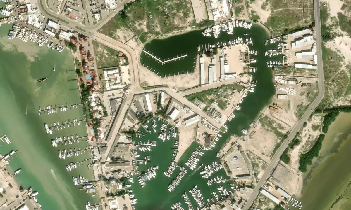Satelite image of Marina Alacranes