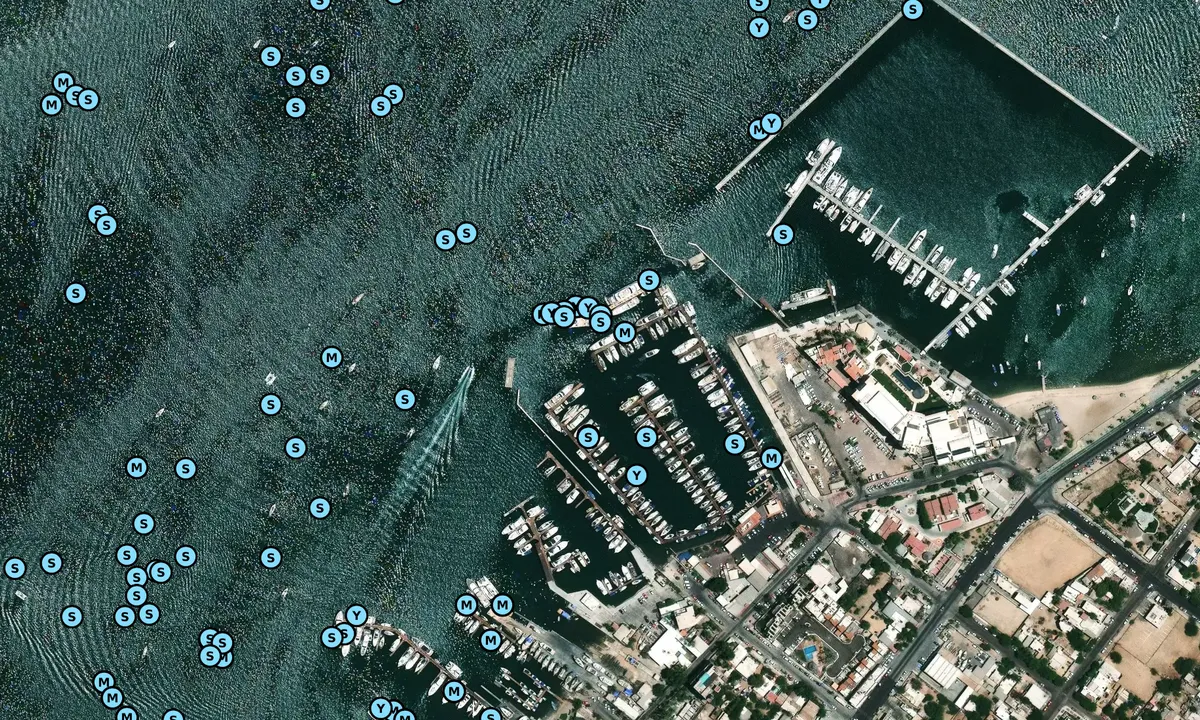 Satelite image of Marina de La Paz
