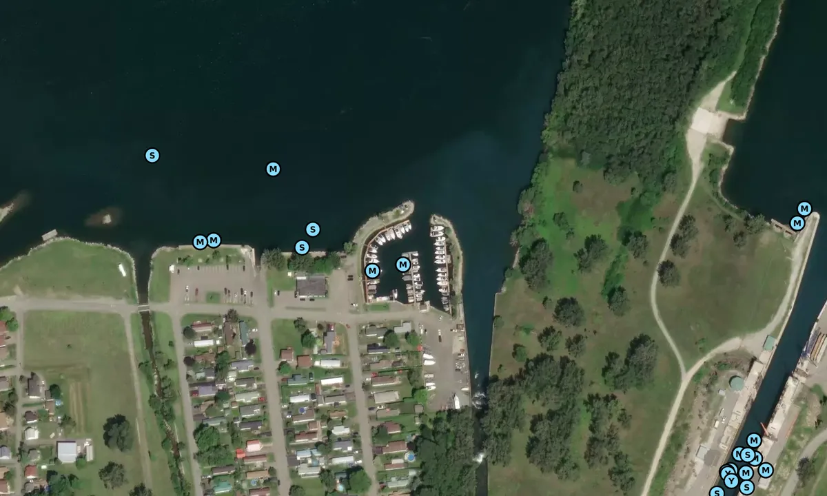 Satelite image of Marina de Melocheville