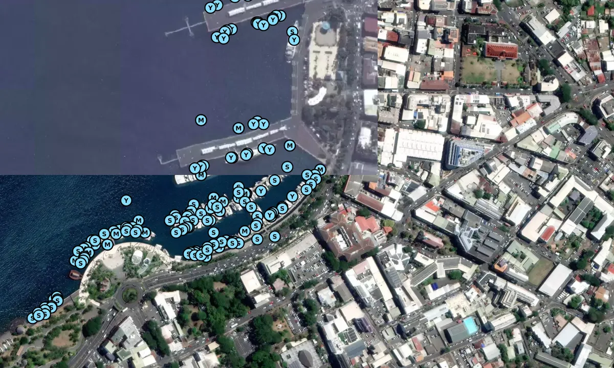 Satelite image of Marina de Papeete