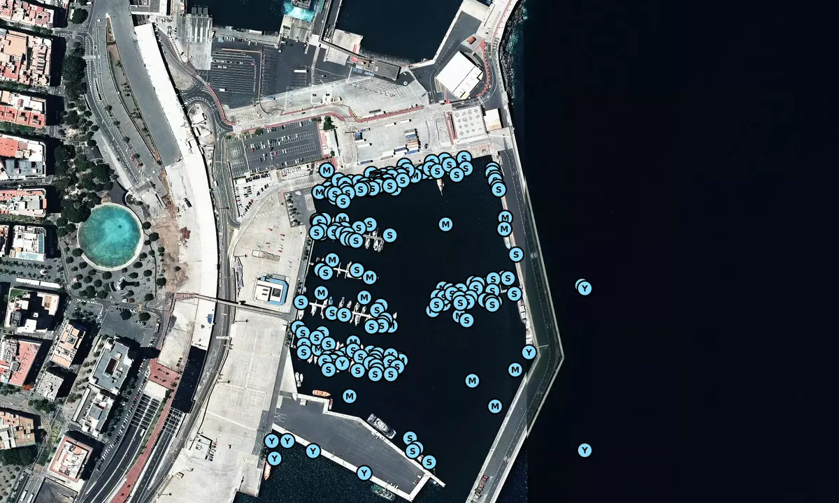 Satelite image of Marina de Santa Cruz