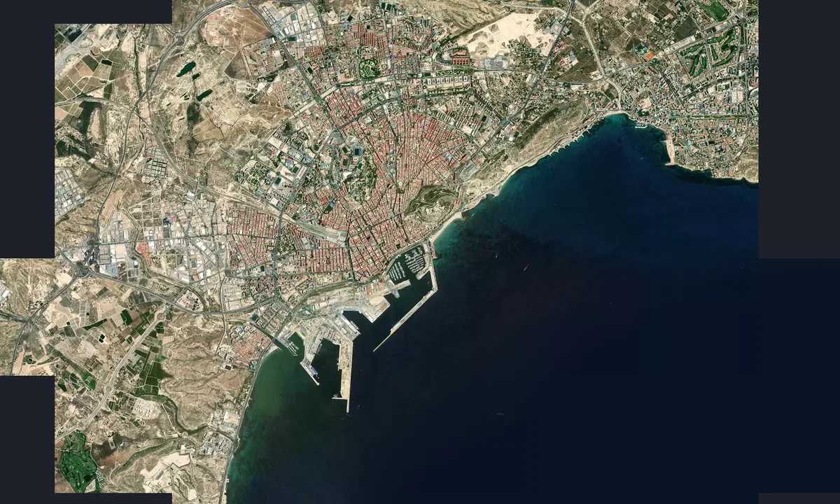 Flyfoto av Marina Deportivadel Puerto de Alicante