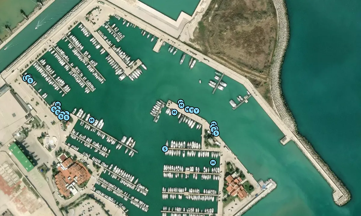 Satelite image of Marina di Pescara - Abruzzo