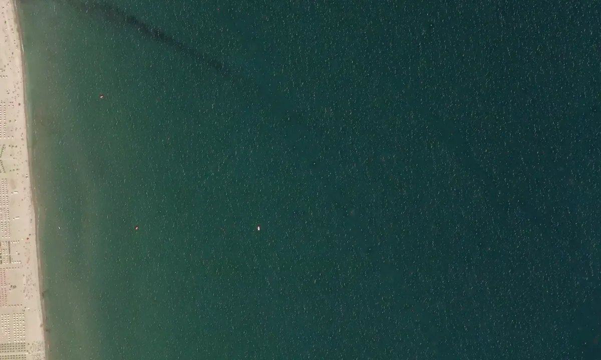 Flyfoto av Marina di Ravenna diga Sud