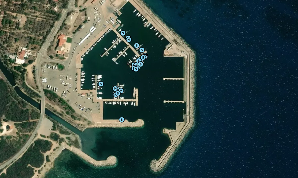 Satelite image of Marina di Villaputzu
