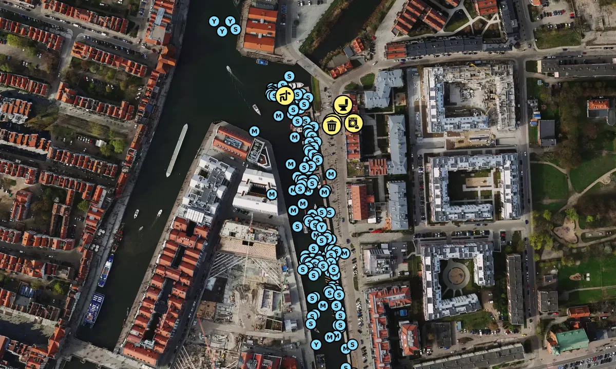 Satelite image of Marina Gdansk