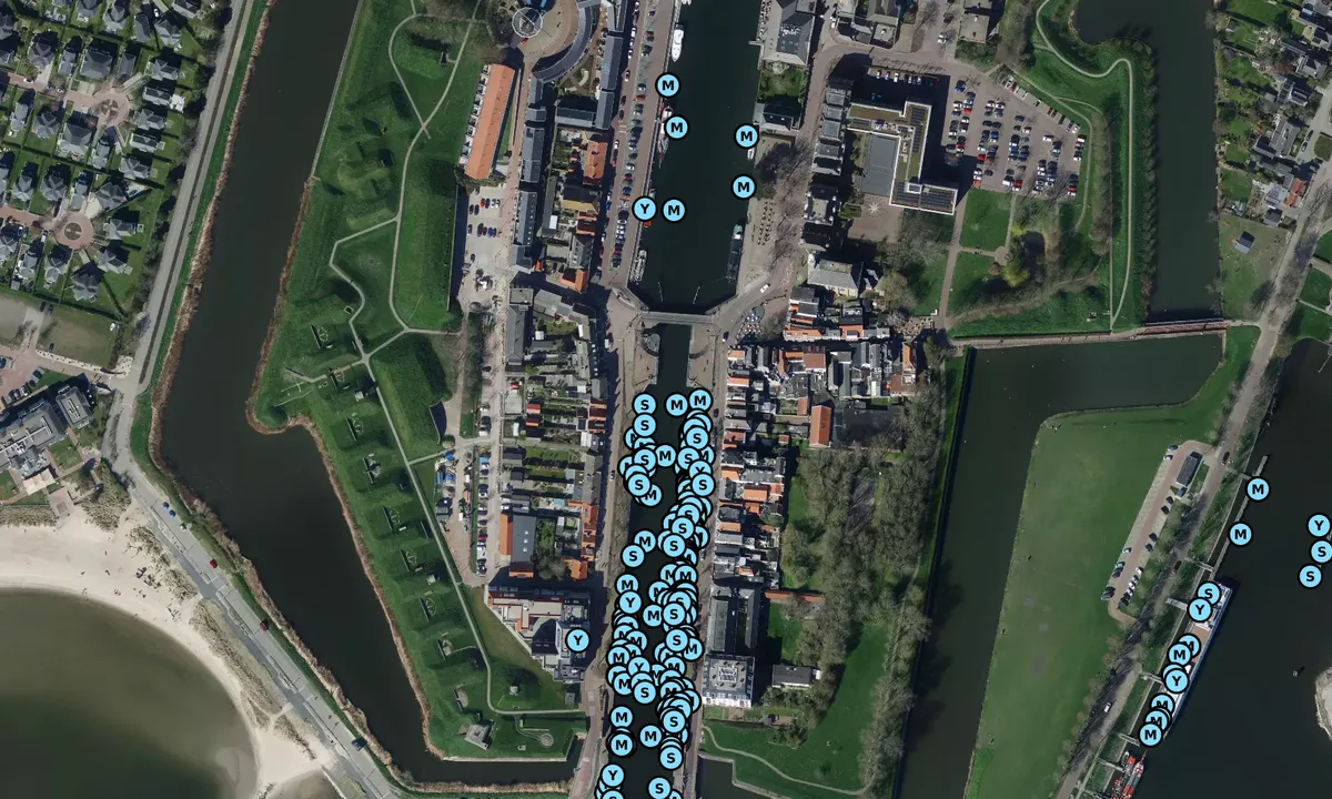 Satelite image of Marina Hellevoetsluis