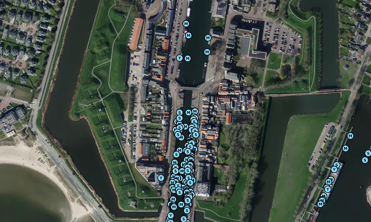 Satelite image of Marina Hellevoetsluis
