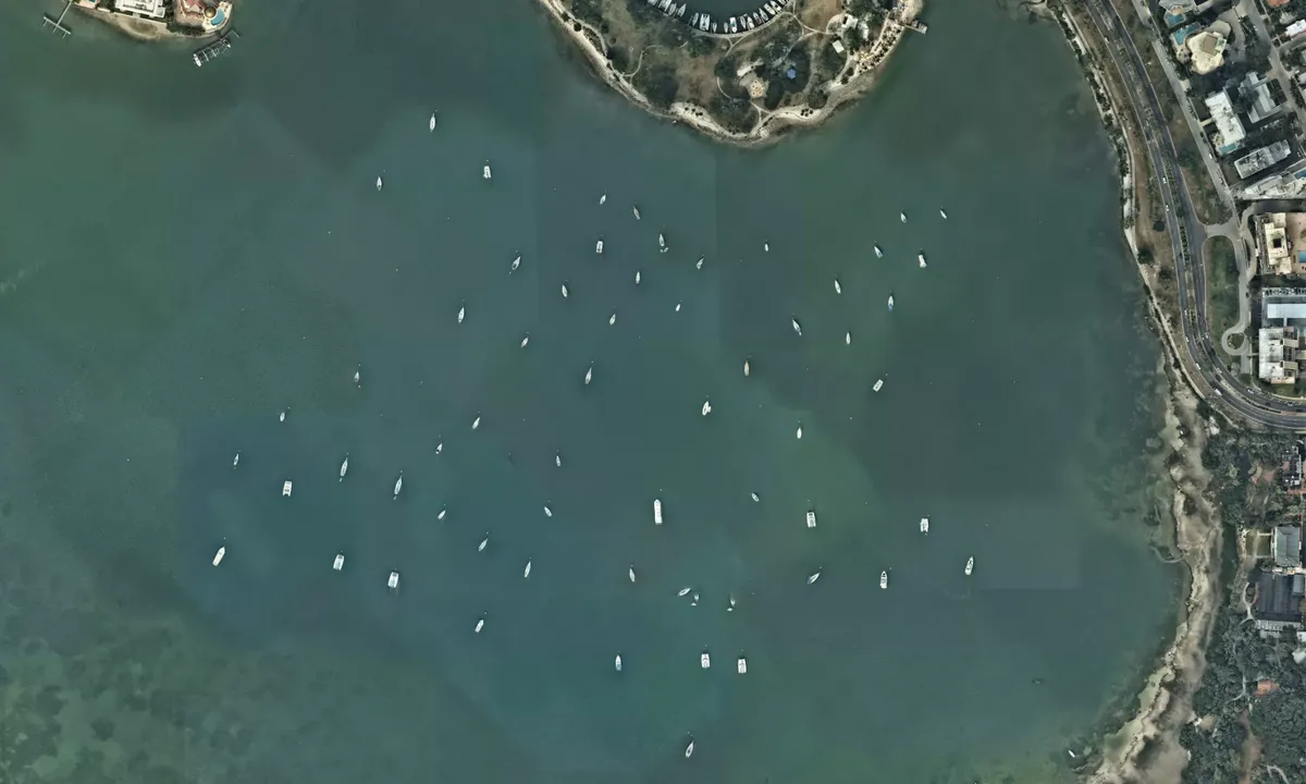 Flyfoto av Marina Jack Mooring Fields