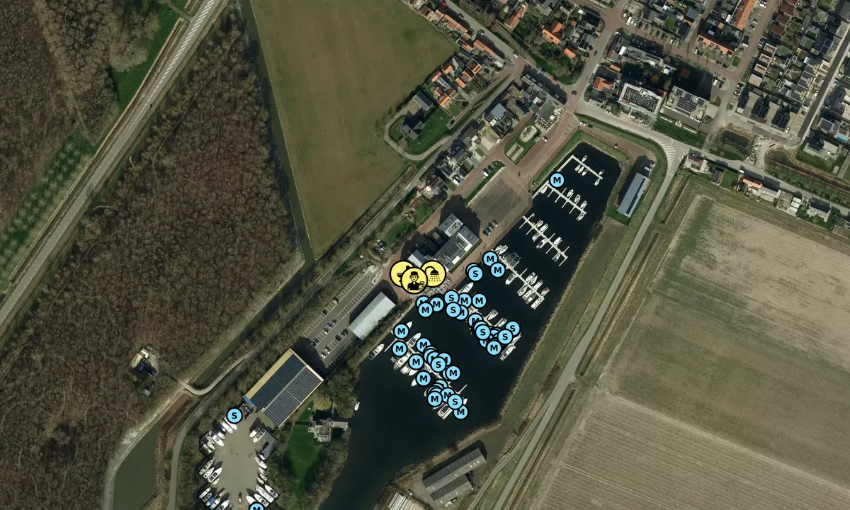 Satelite image of Marina Kamperland
