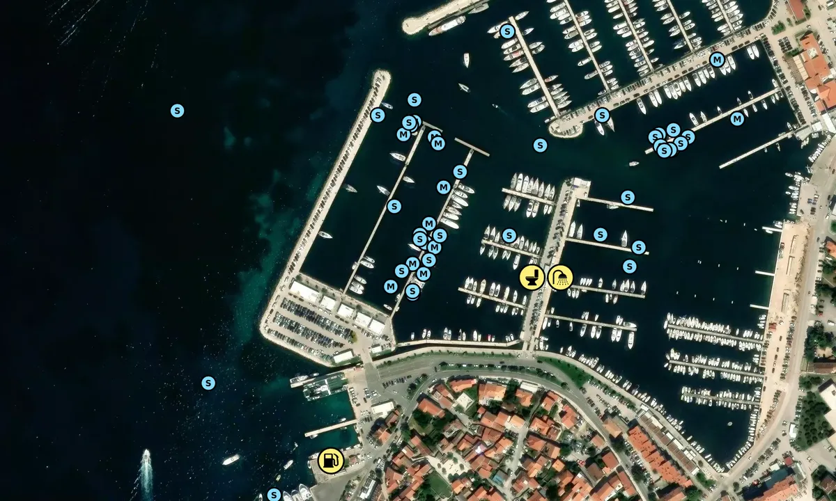 Satelite image of Marina Kornati 1