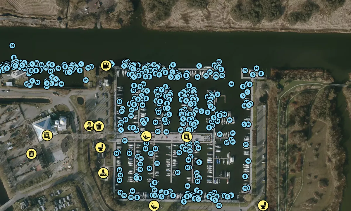 Satelite image of Marina Makkum - Wûnseradiel