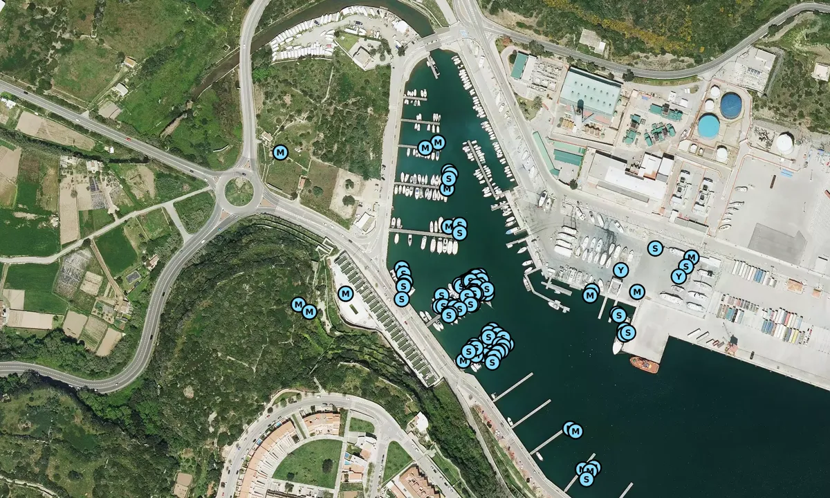 Satelite image of Marina Menorca