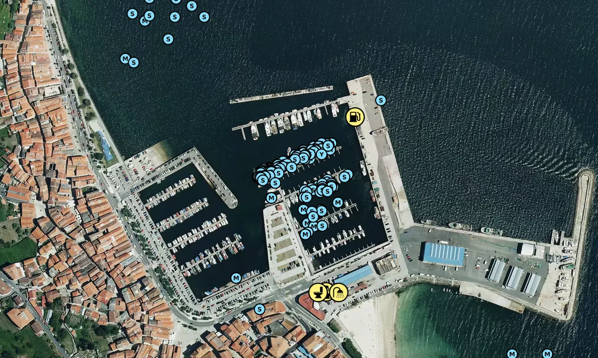 Satelite image of Marina Muros 1