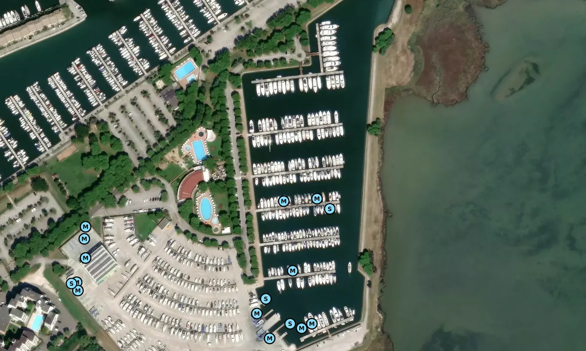 Satelite image of Marina Punta Gabbiani