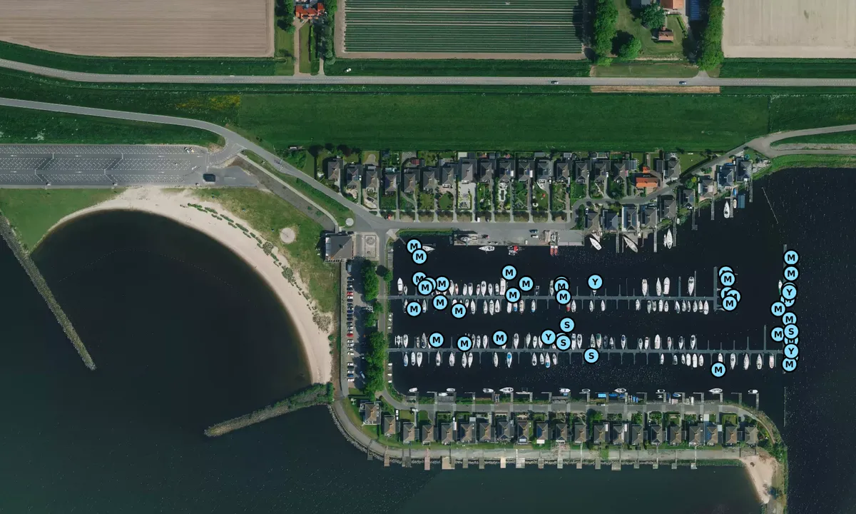 Satelite image of Marina Schokkerstrand