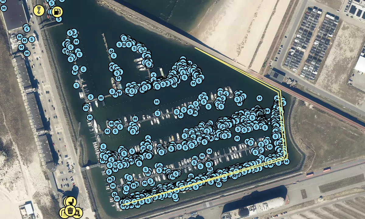 Satelite image of Marina Seaport IJmuiden