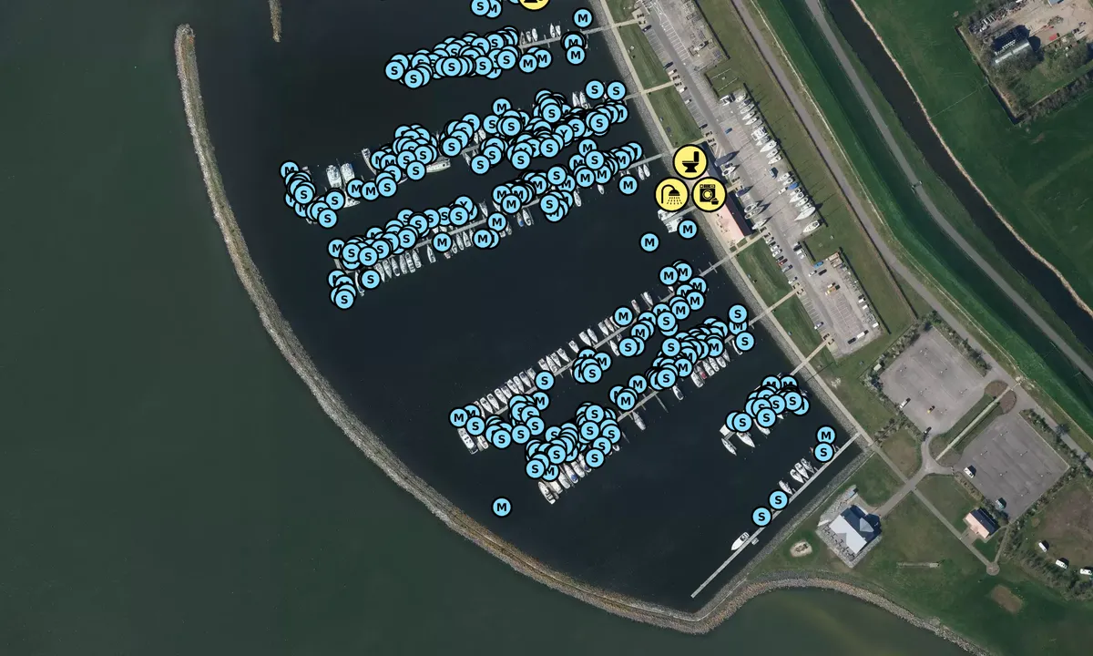 Satelite image of Marina Stavoren Buitenhaven - Nijefurd
