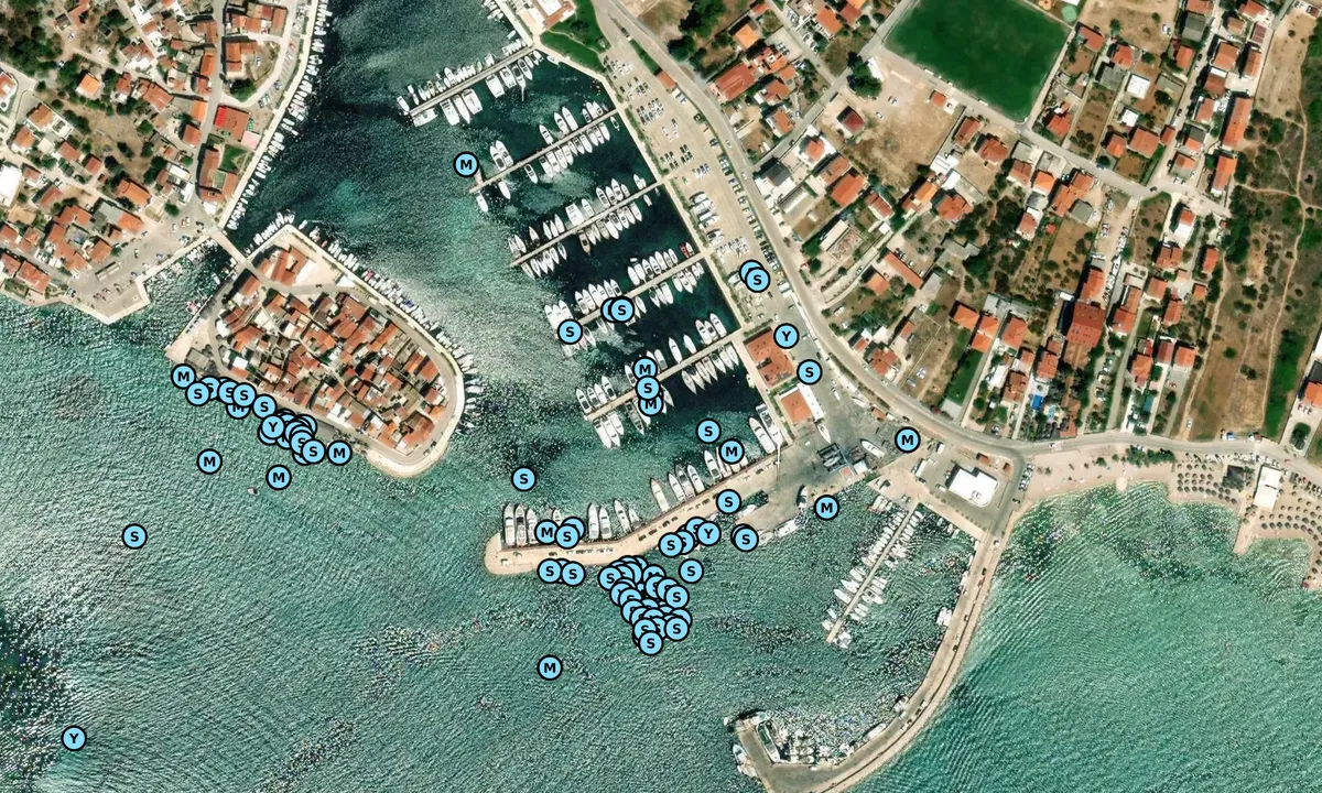 Satelite image of Marina Tribunj - Općina Vodice