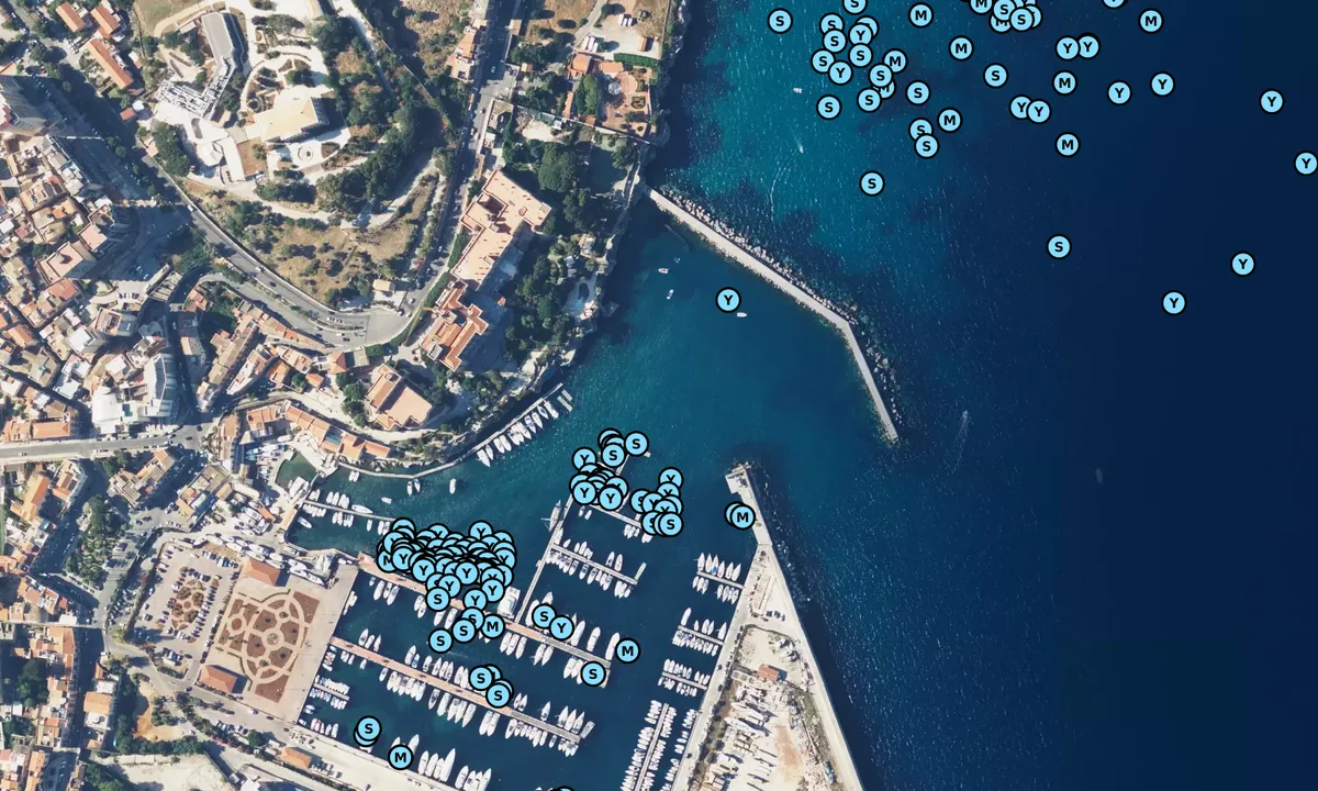 Satelite image of Marina Villa Igiea - Palermo