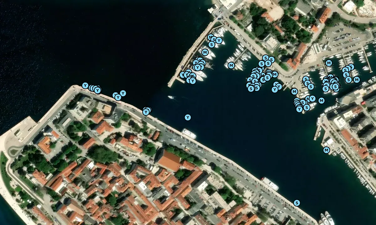 Satelite image of Marina Zadar Tankerkomerc