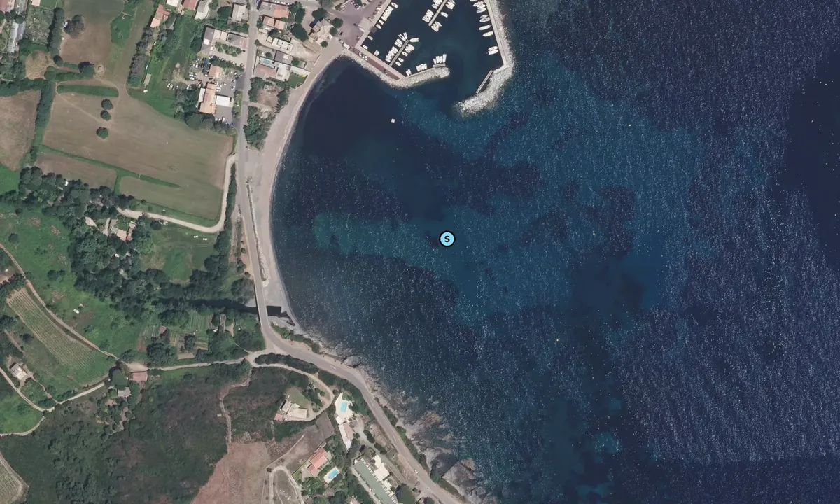 Satelite image of Marine de Luri
