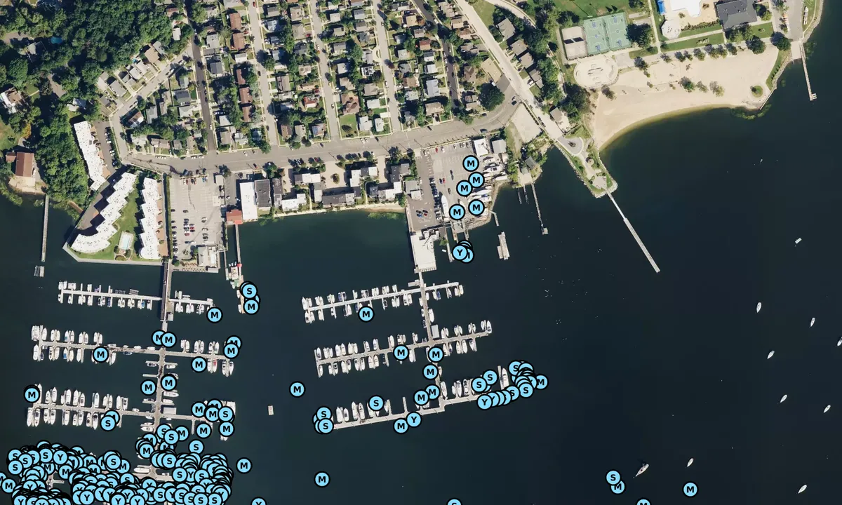 Satelite image of Marino's Waterfront Grill