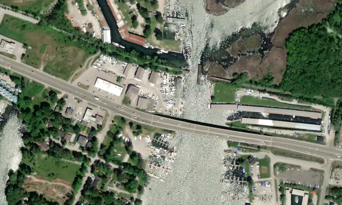 Satelite image of Mariposa Landing