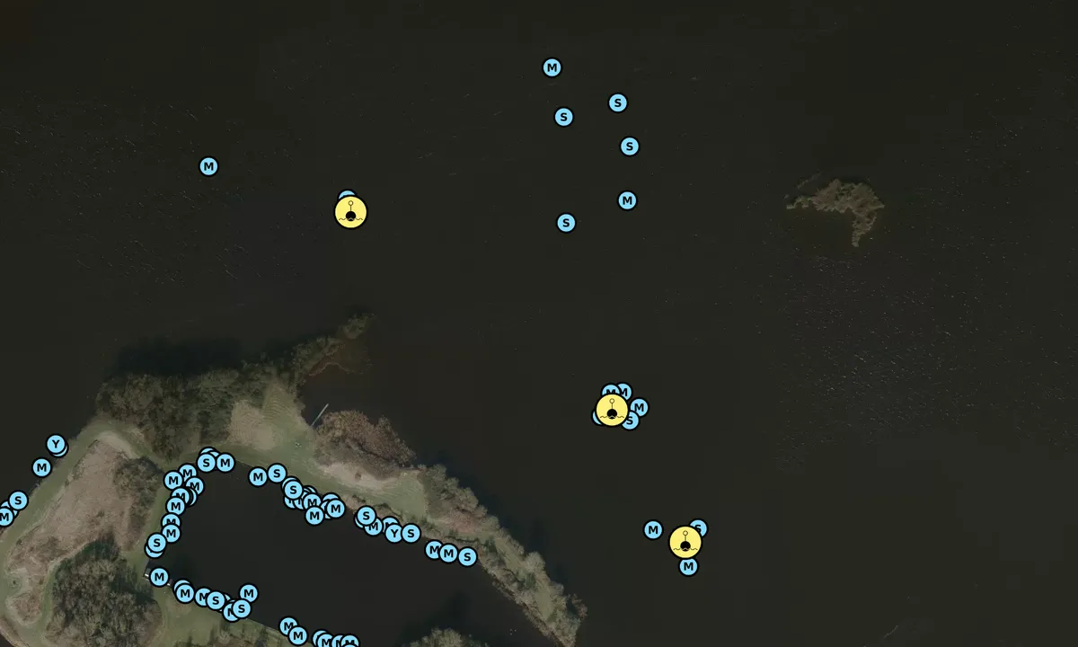 Satelite image of Marrekrite buoys MB27, MB28 and MB29