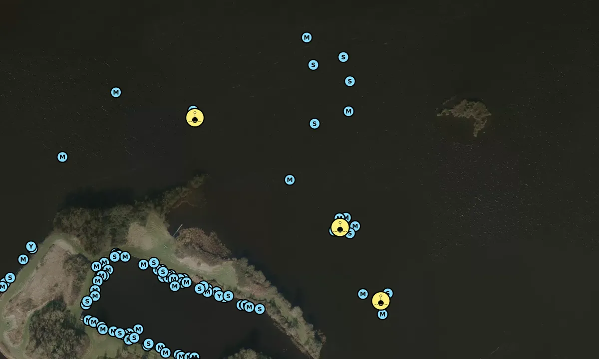 Satelite image of Marrekrite buoys MB27, MB28 and MB29