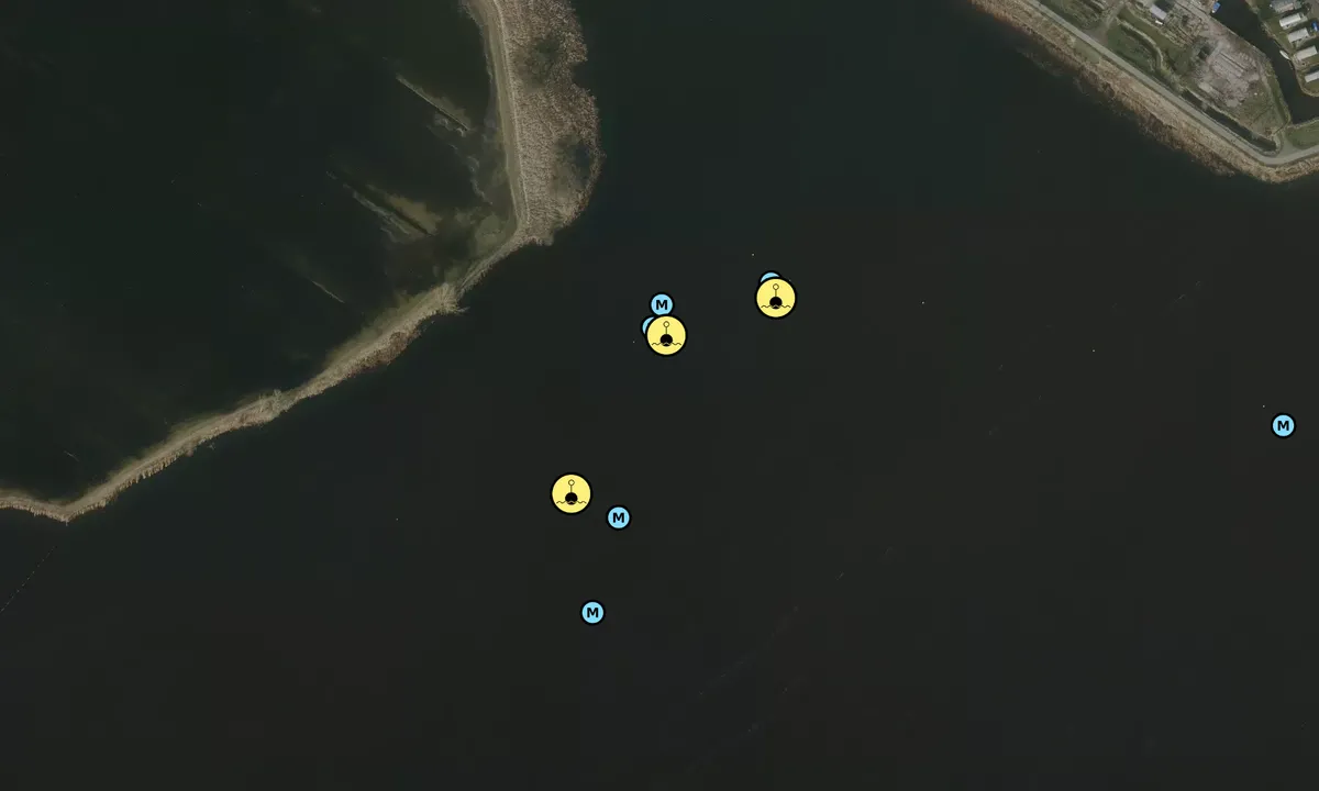 Satelite image of Marrekrite buoys MB75, MB76 and MB77