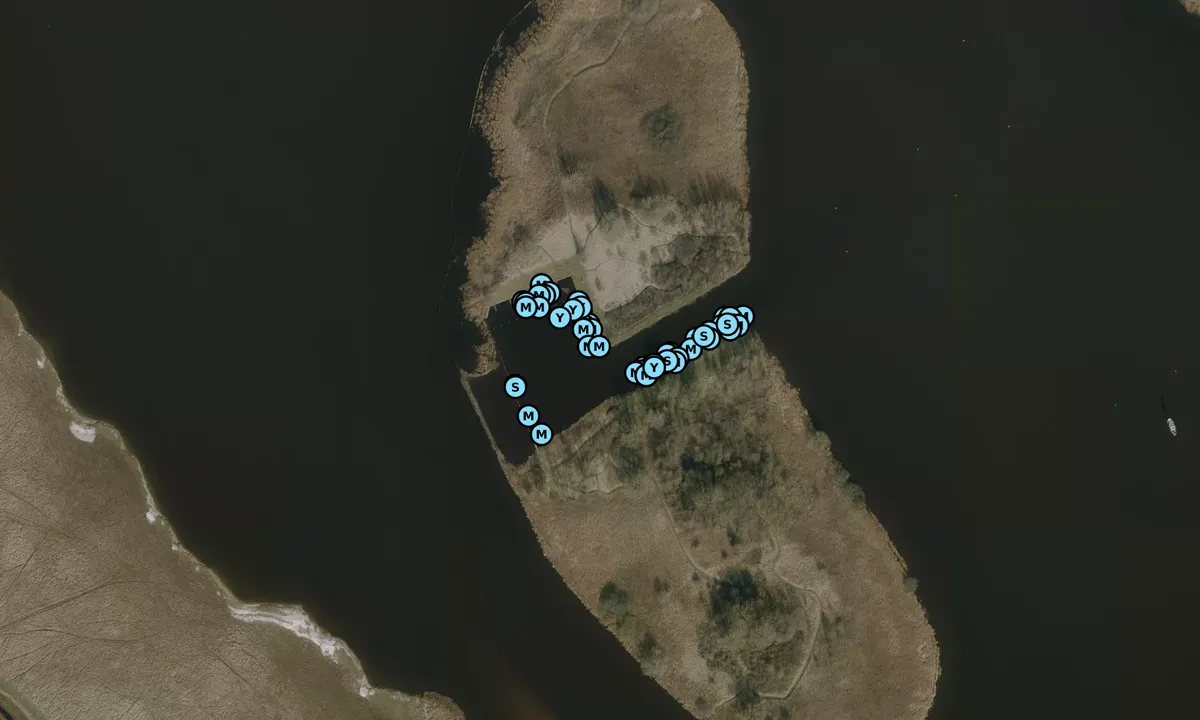 Satelite image of Marrekrite STEIGER LM26 - Senneroog