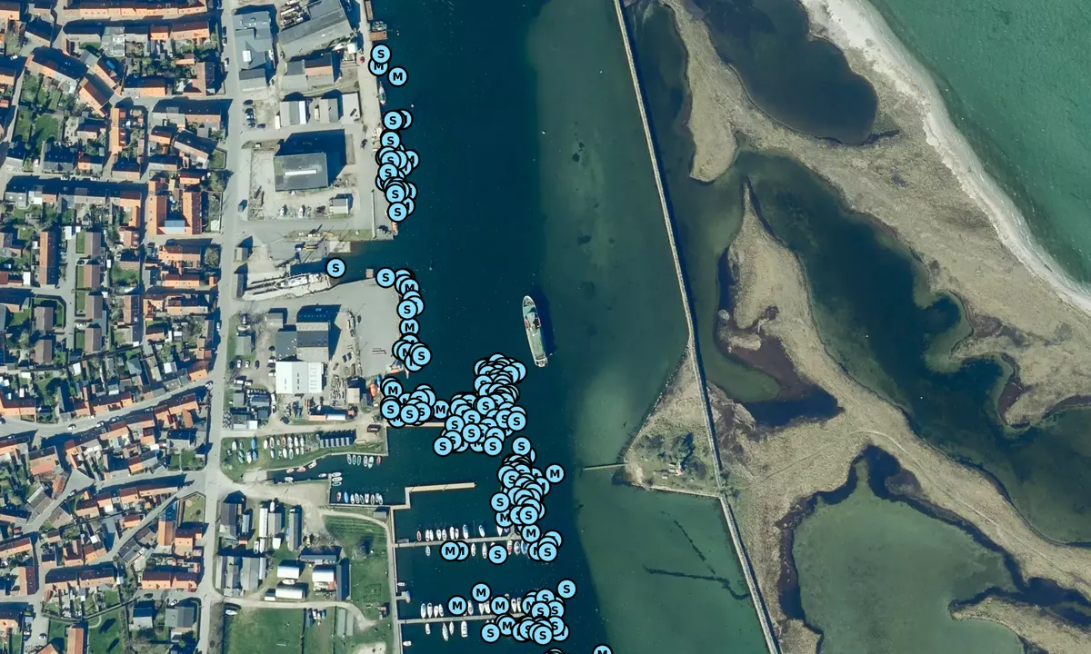 Satelite image of Marstal Havn og Lystbådehavn