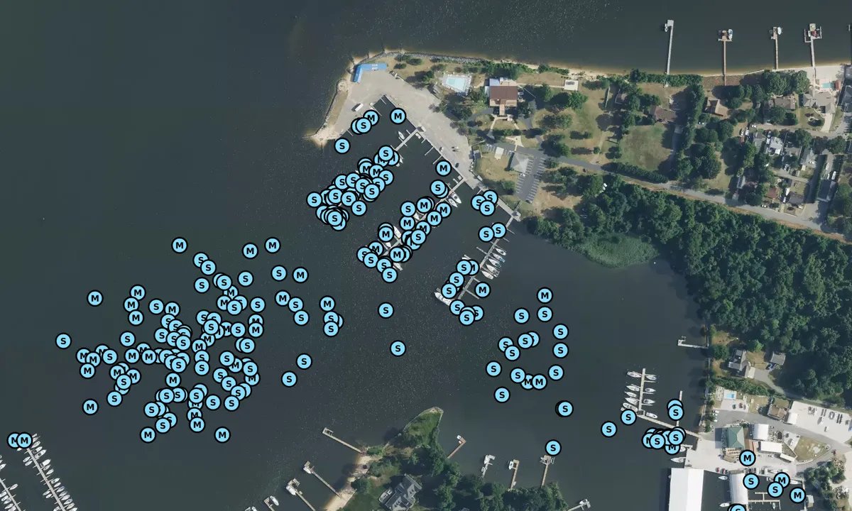 Satelite image of Maryland Yacht Club