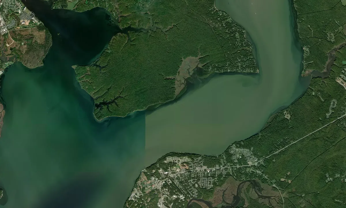 Flyfoto av Mason Neck