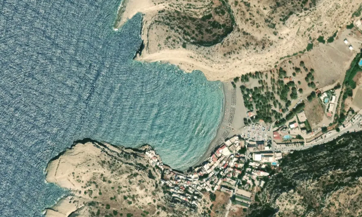 Flyfoto av Matala