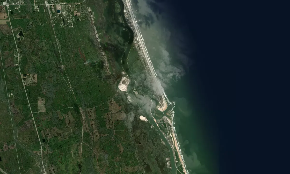 Flyfoto av Matanzas Inlet