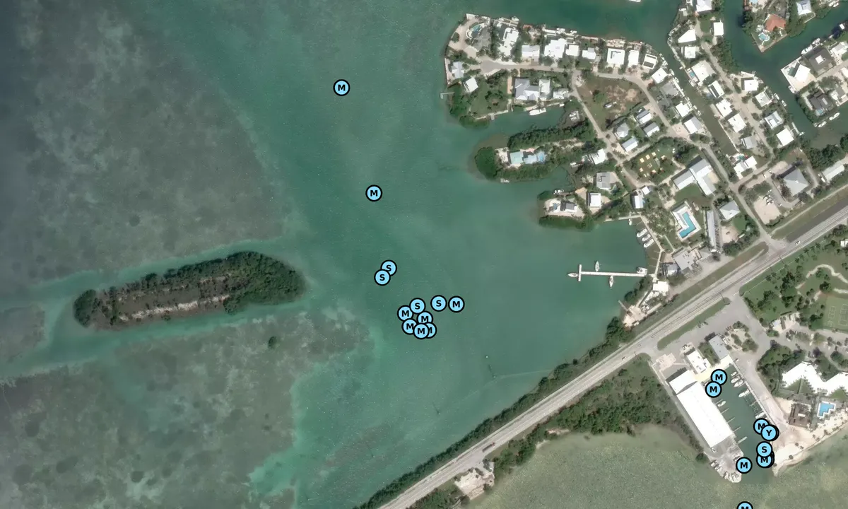 Satelite image of Matecumbe Harbor