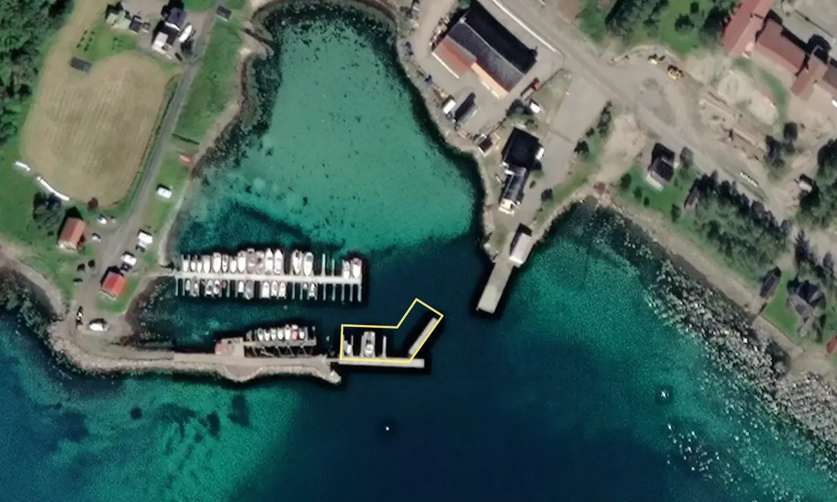 Satelite image of Maurnes Fiske- og Småbåthavn