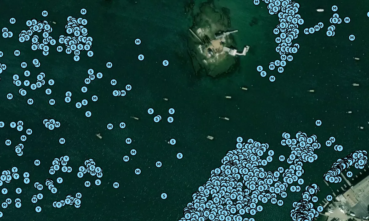 Satelite image of McFarland Island