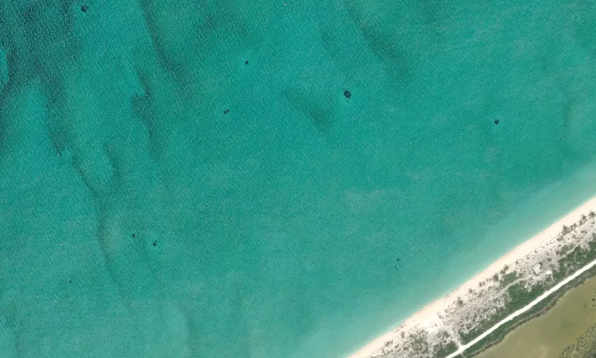 Flyfoto av McQueens Beach